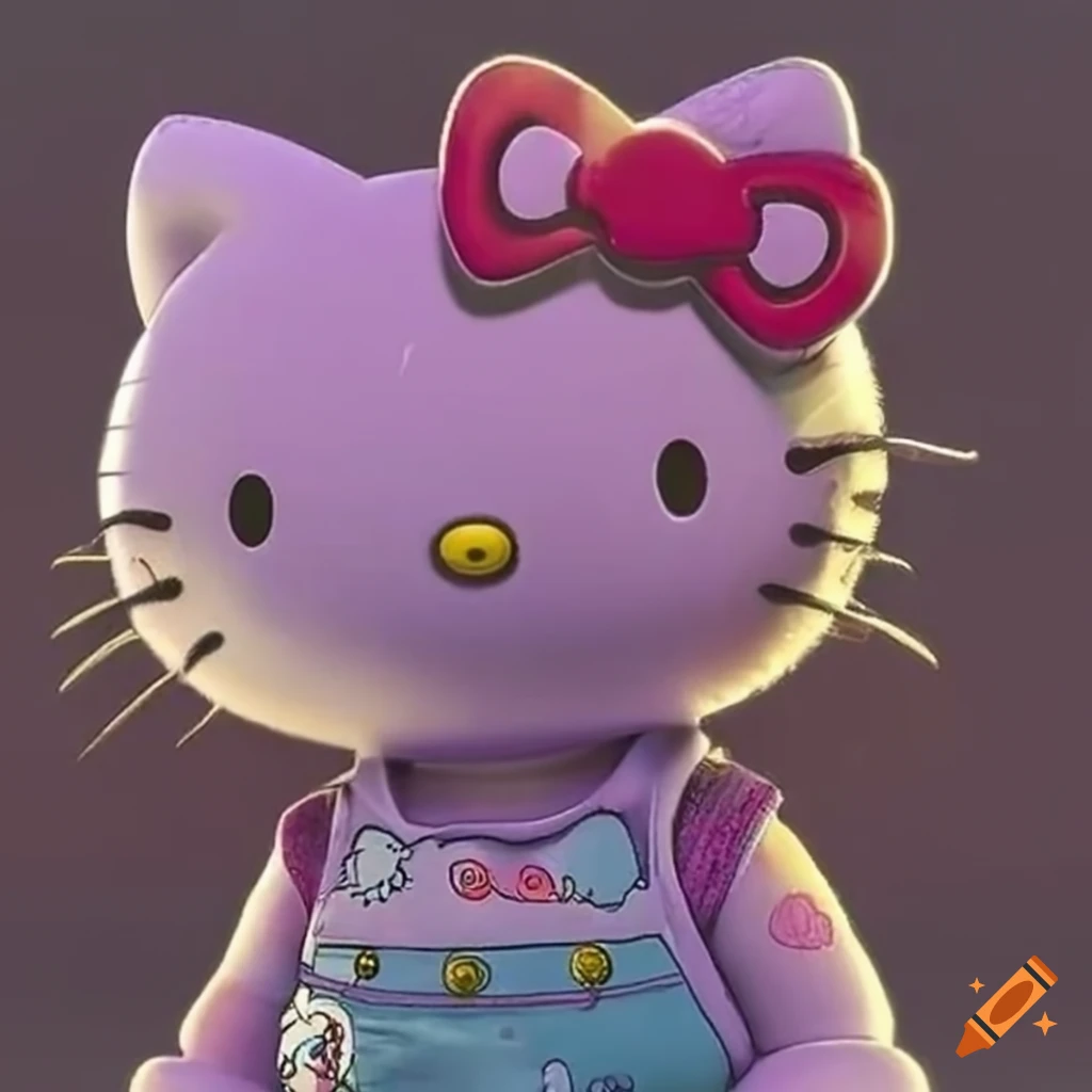 Dripped out Hello Kitty artwork on Craiyon