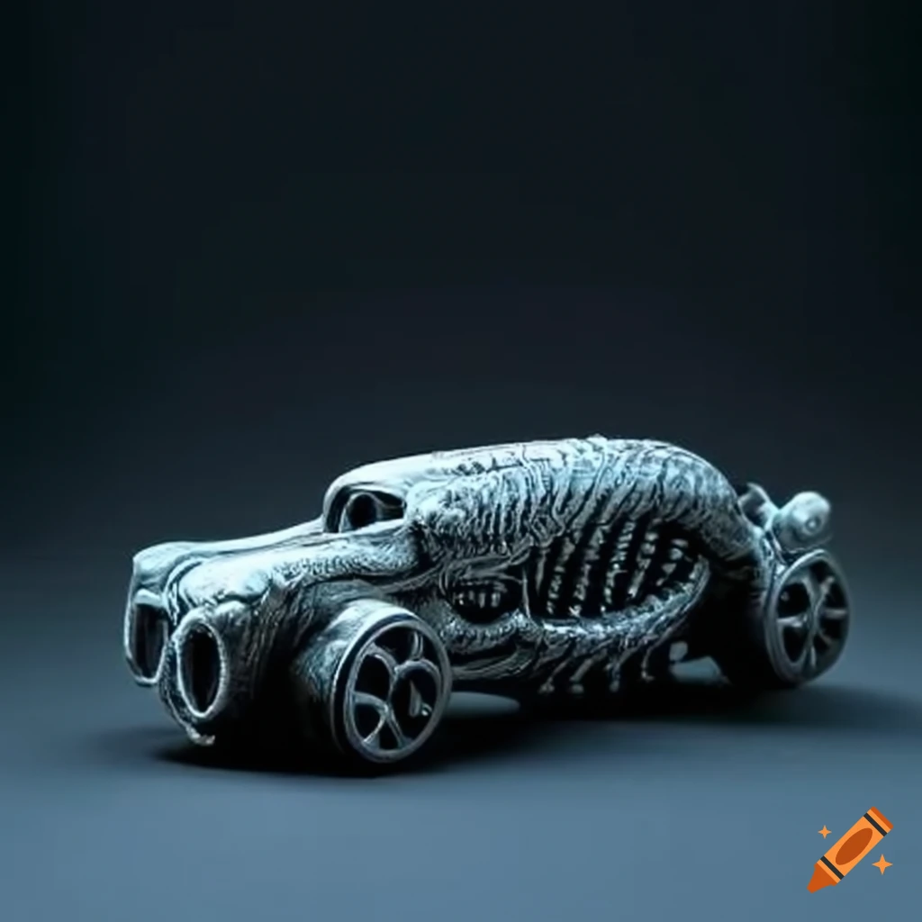 Gigerinspired hot wheels car design on Craiyon
