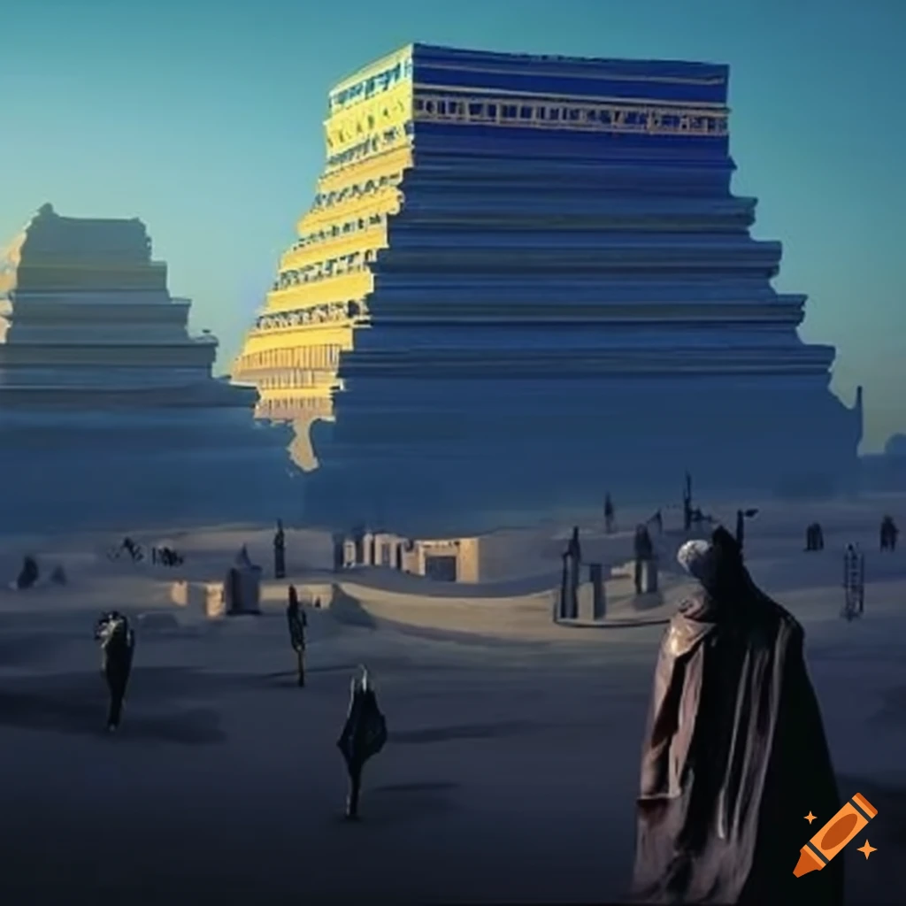 sunset view of Babylon city