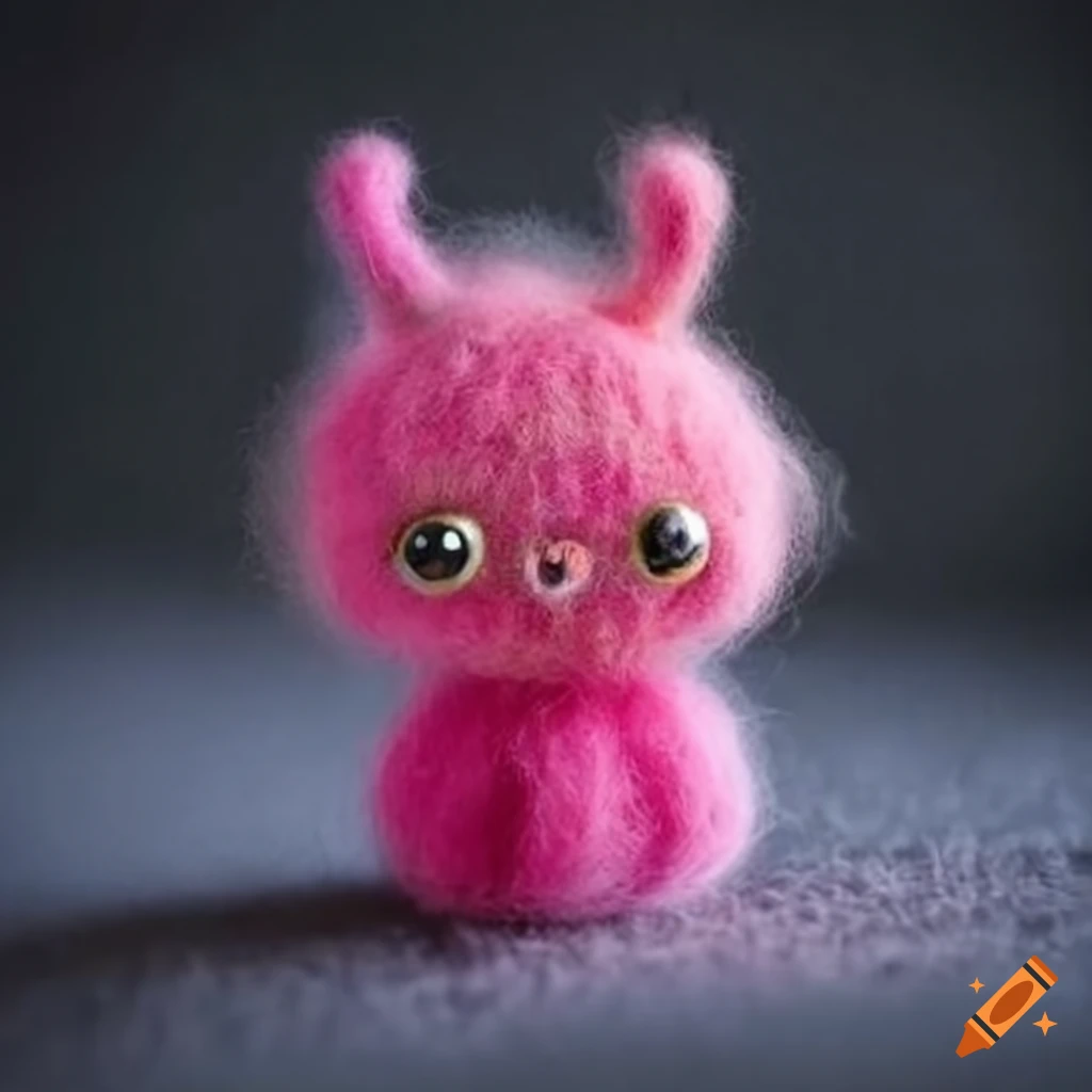 felted wool candy creatures