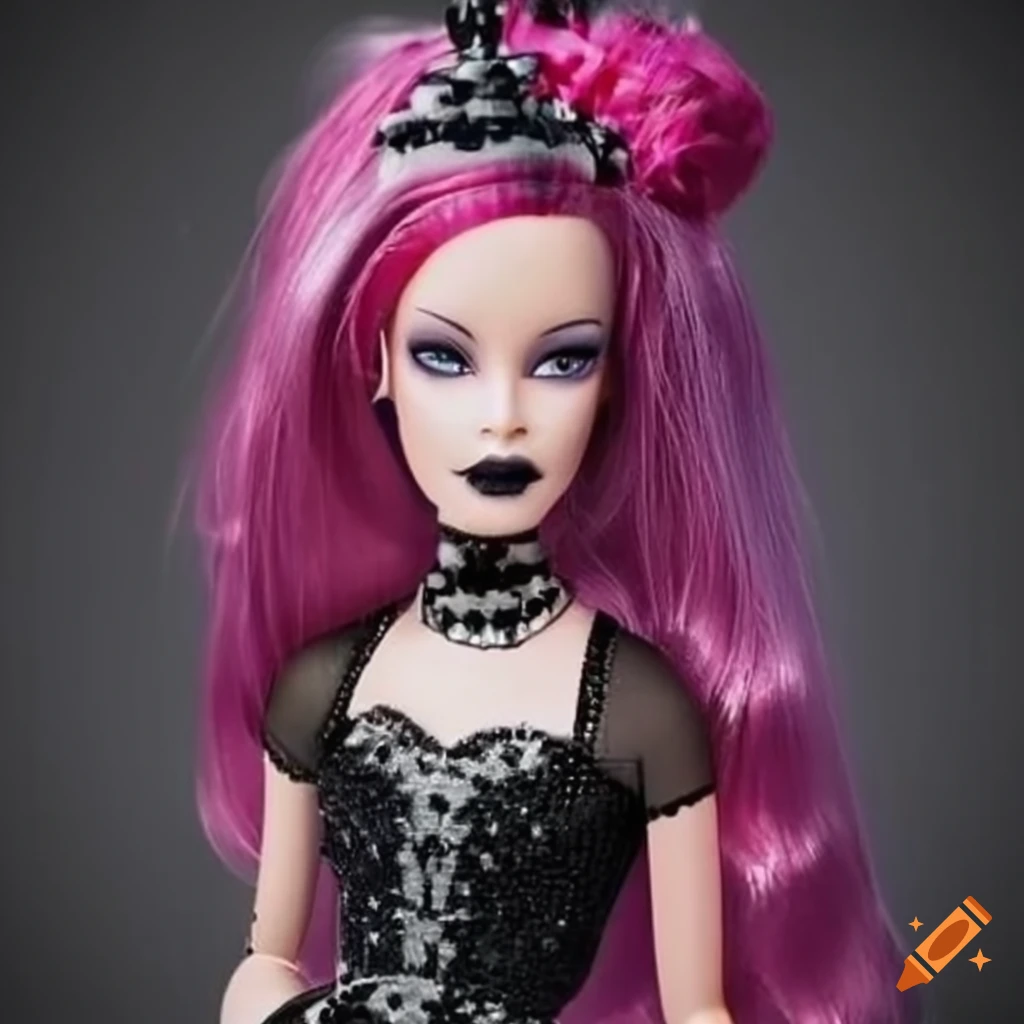 gothic-style Barbie doll