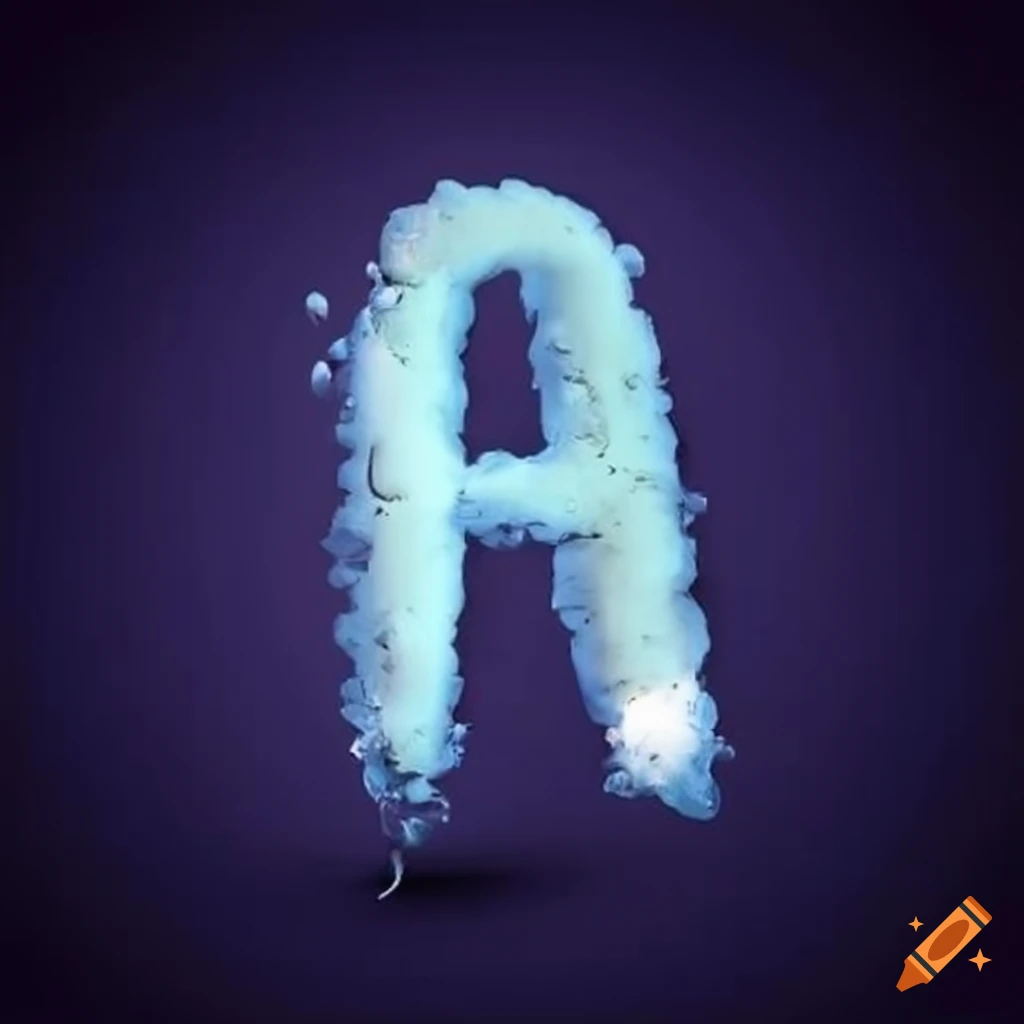 eerie letter A in unique font