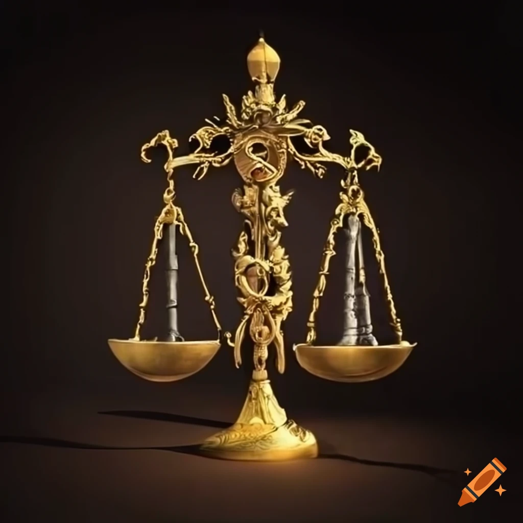 dragon-themed scales of justice