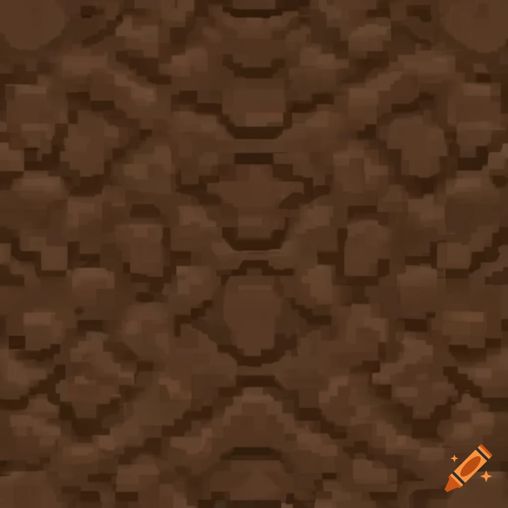 Seamless pixelated mud texture for games on Craiyon