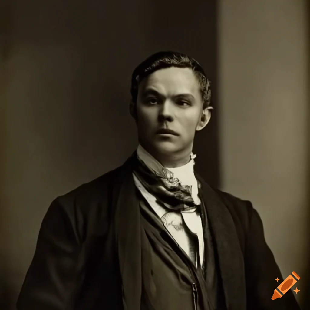 portrait of Nicholas Hoult as a German businessman in the 1830s