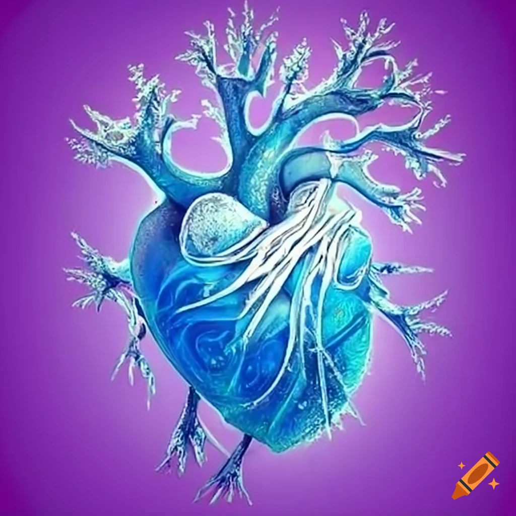 Image of a frozen heart on Craiyon