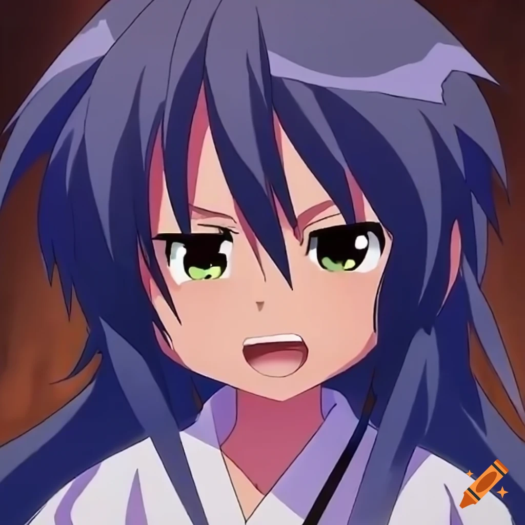 anime character practicing karate