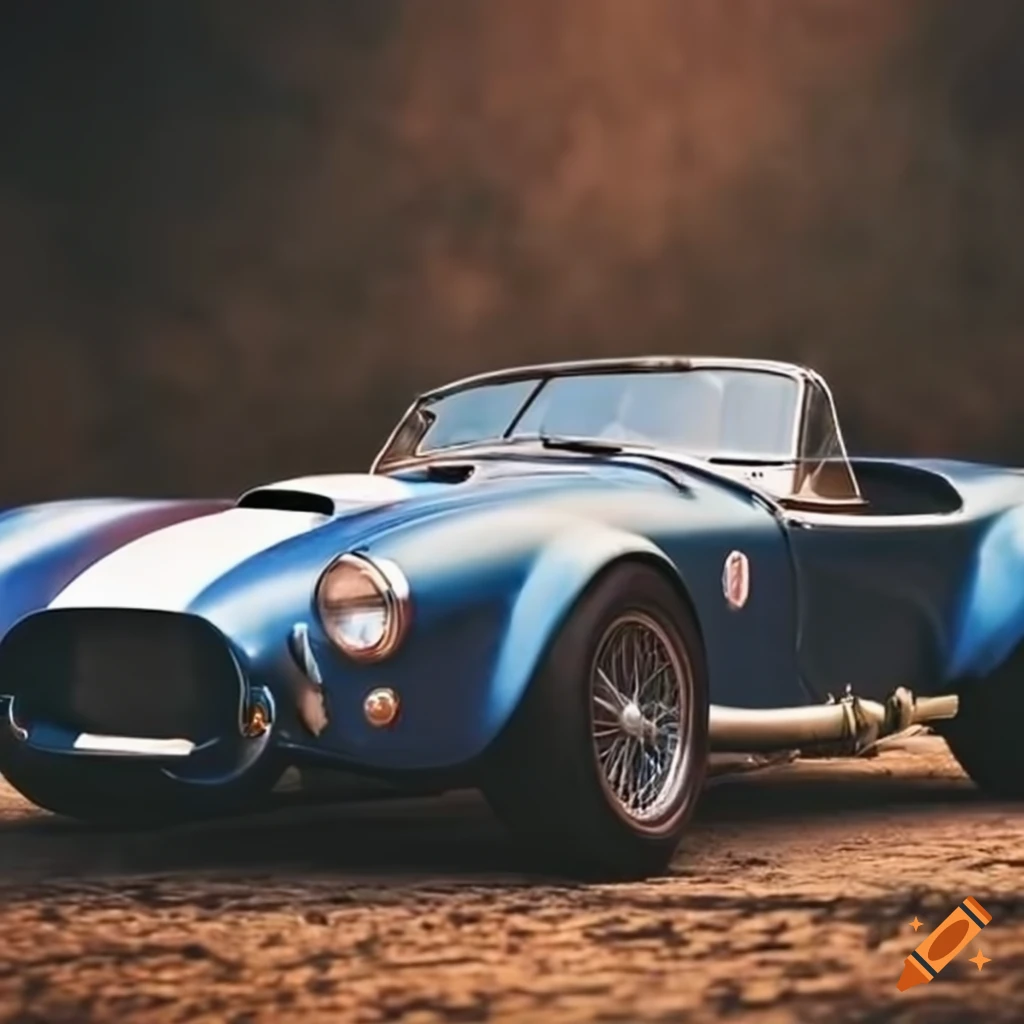 profile of a classic 1966 AC Shelby Cobra