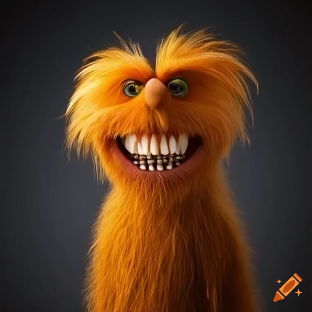 image of Lorax with unique teeth