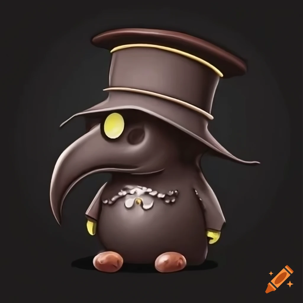plague doctor holding squishmello