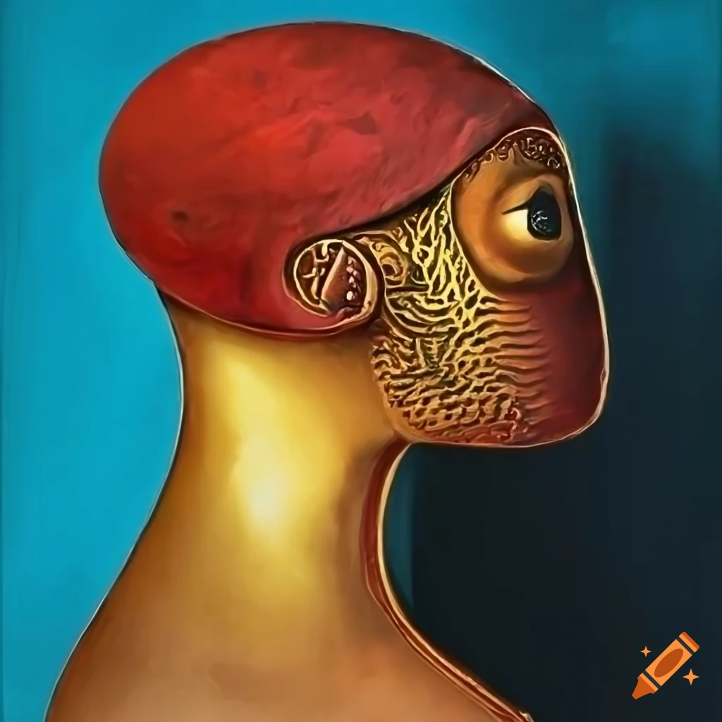 surreal abstract artwork inspired by Picasso and Magritte