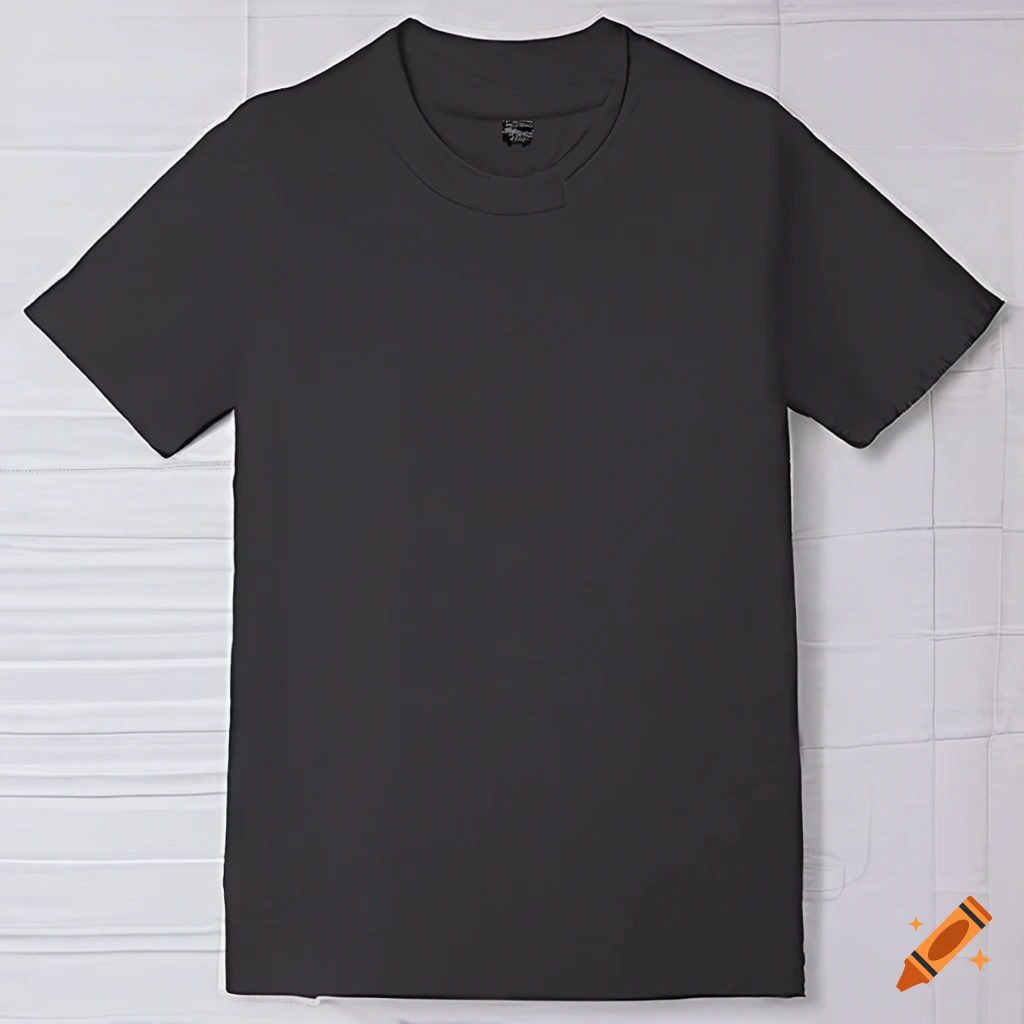 black cotton t-shirt with 2-way stretch