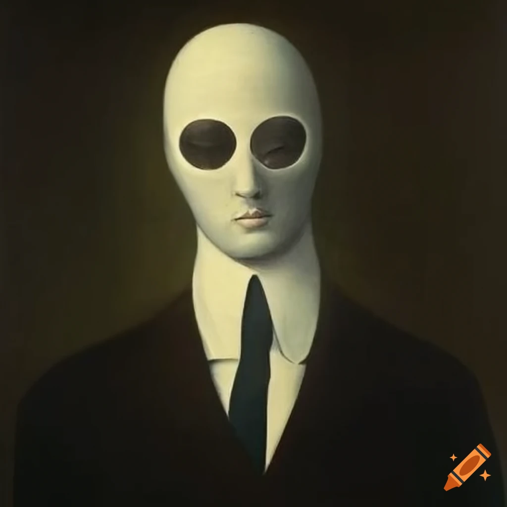 René Magritte's painting - Invisible Man
