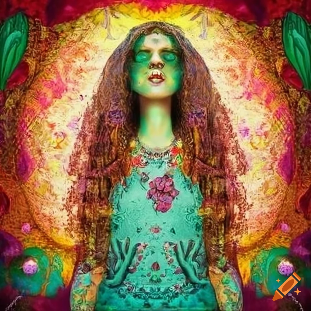 Whimsy Hippy Whimsical hippie realm artwork on Craiyon