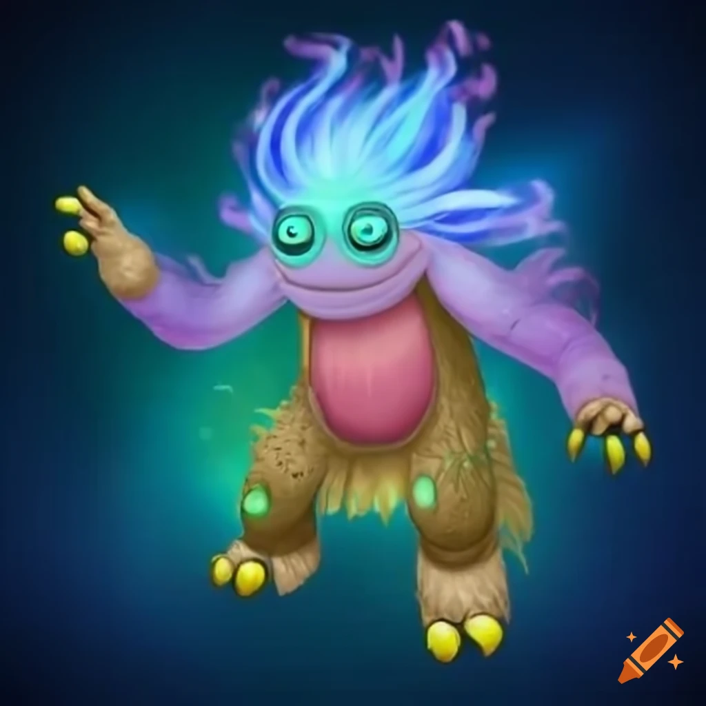Singing celestial creature from my singing monsters on Craiyon