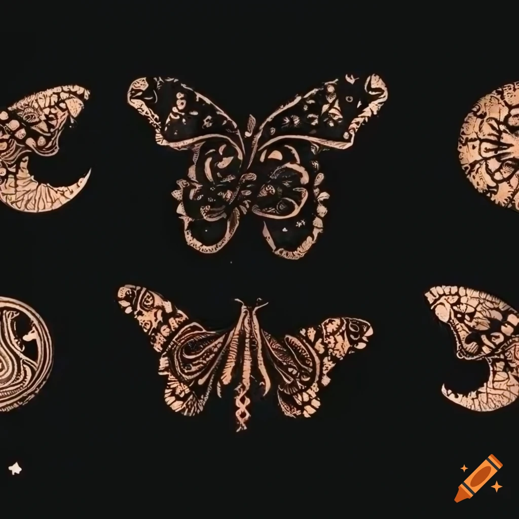 intricate henna design with spiritual symbols