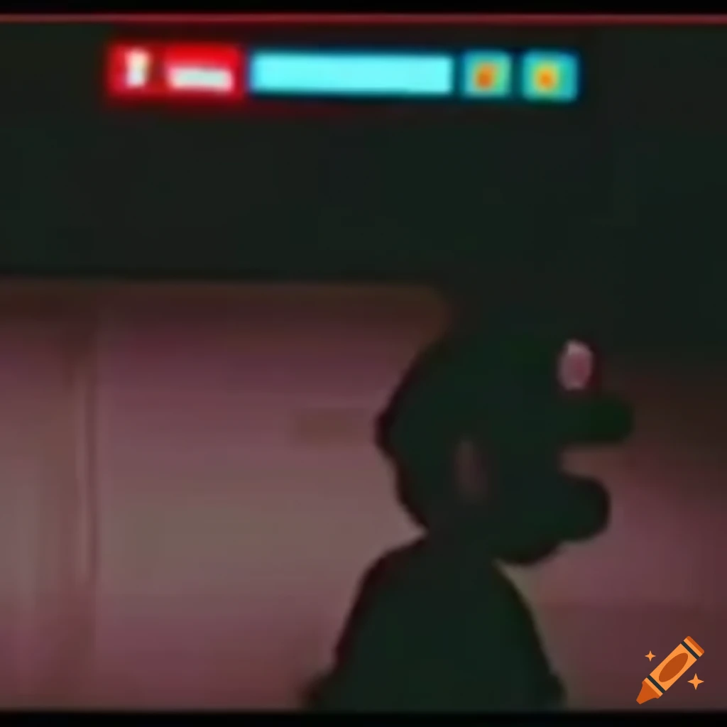 CCTV footage of a person resembling Mario