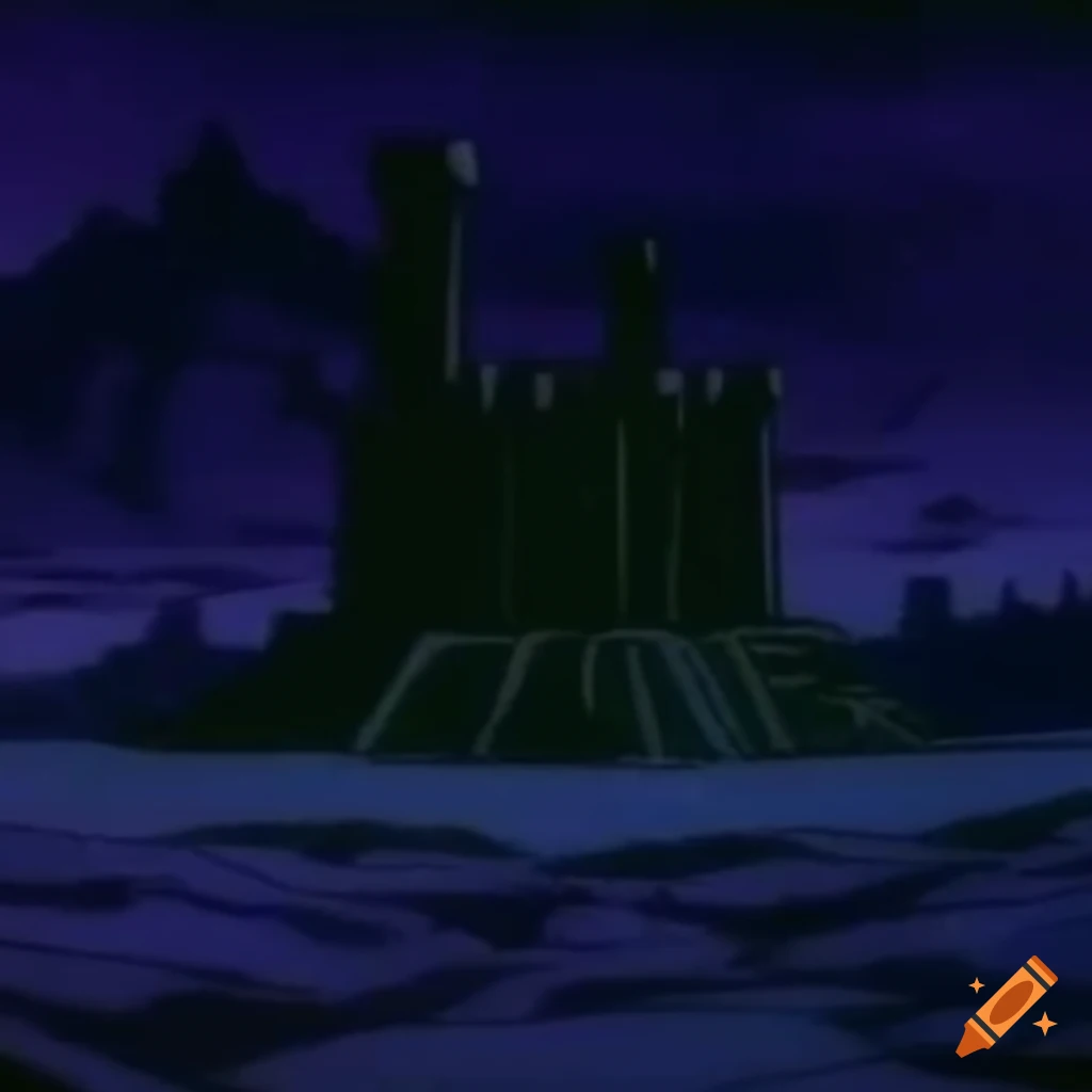 mysterious castle knight in a dark fantasy setting