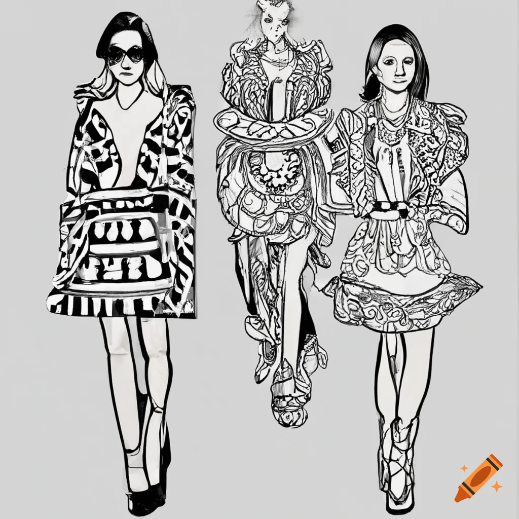 runway coloring page in black and white