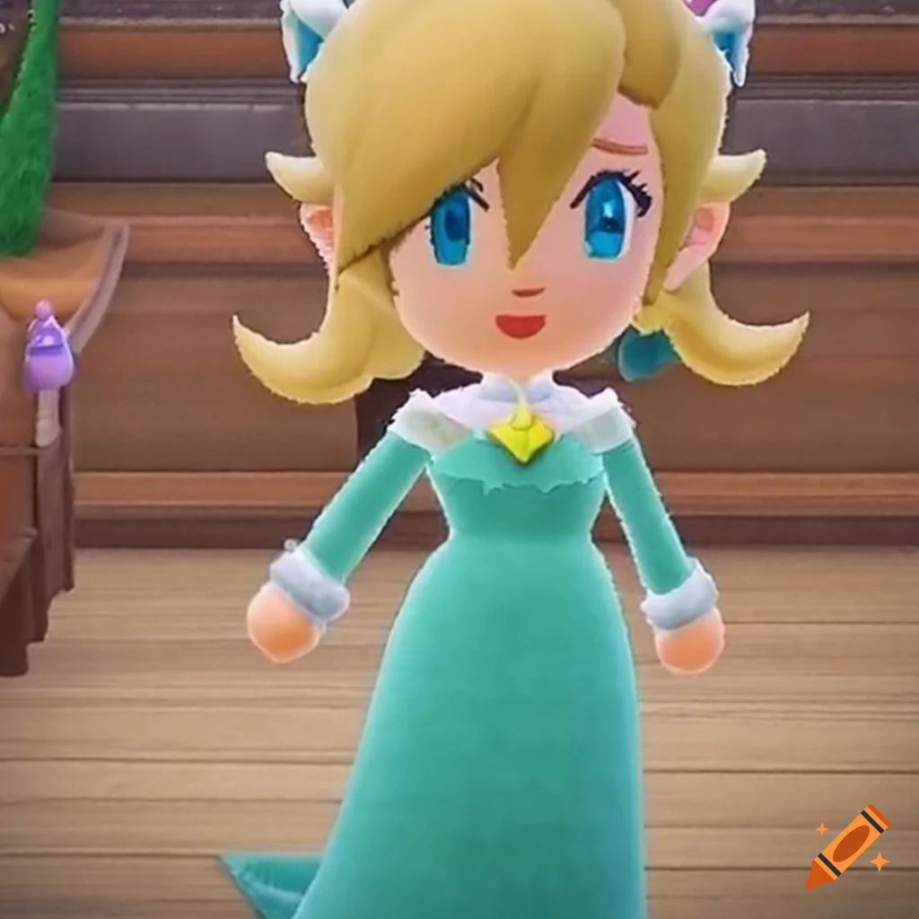 close-up of Princess Rosalina in Animal Crossing