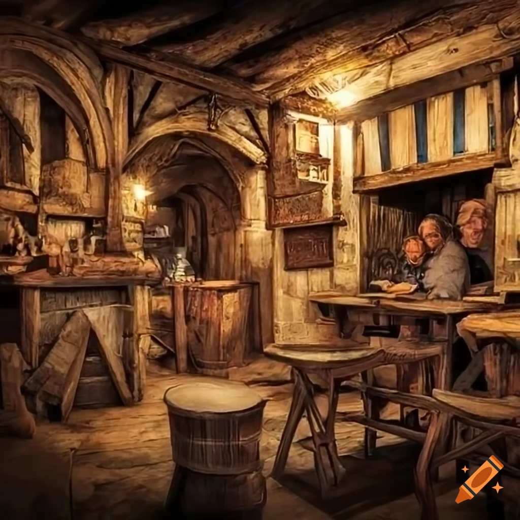 Medieval Tavern Scene On Craiyon