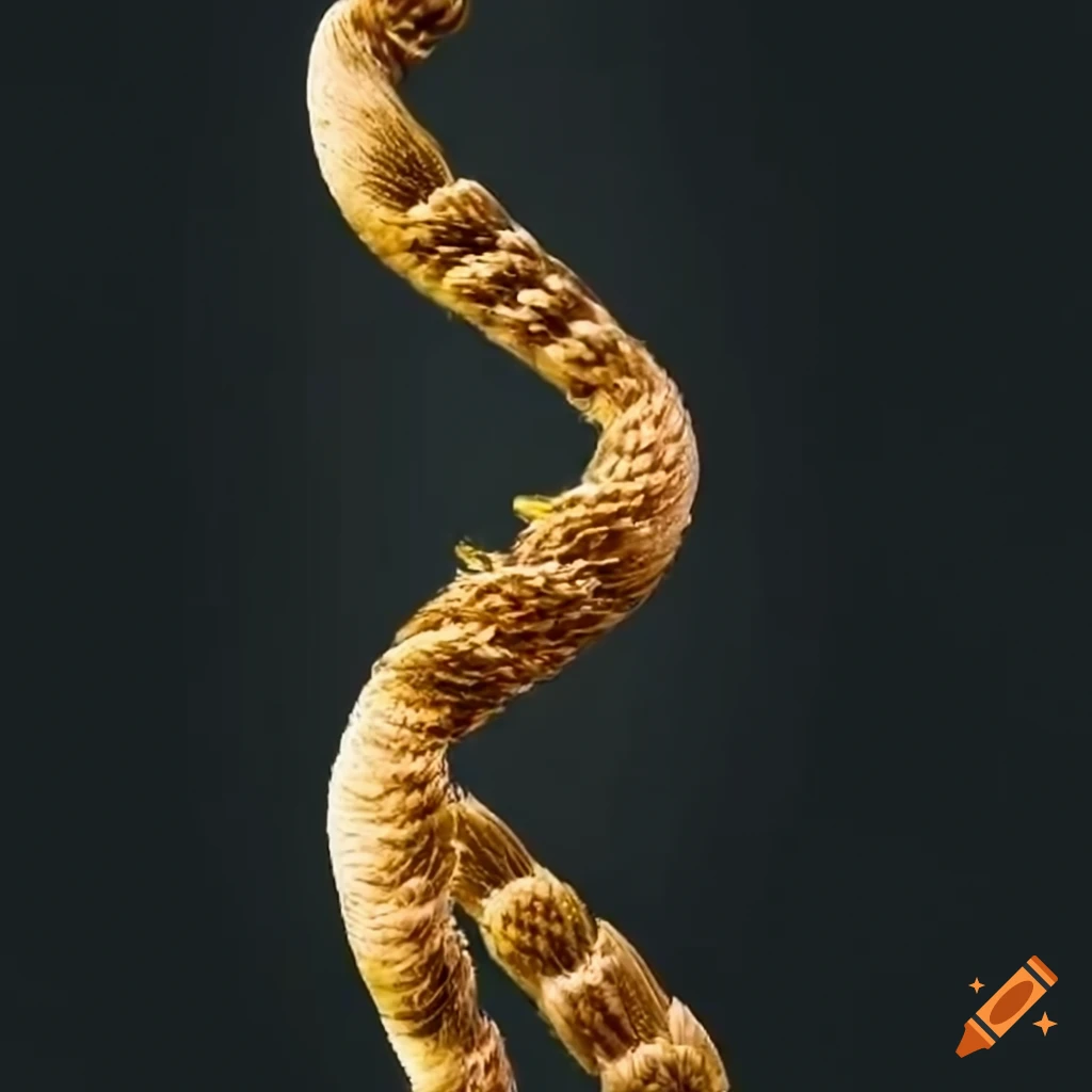 illustration of DNA transforming into a wheat plant