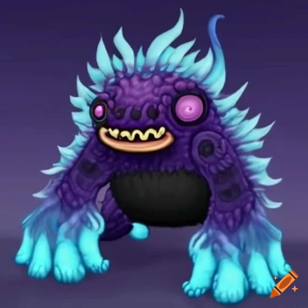 Image of water shadow monster from my singing monsters on Craiyon
