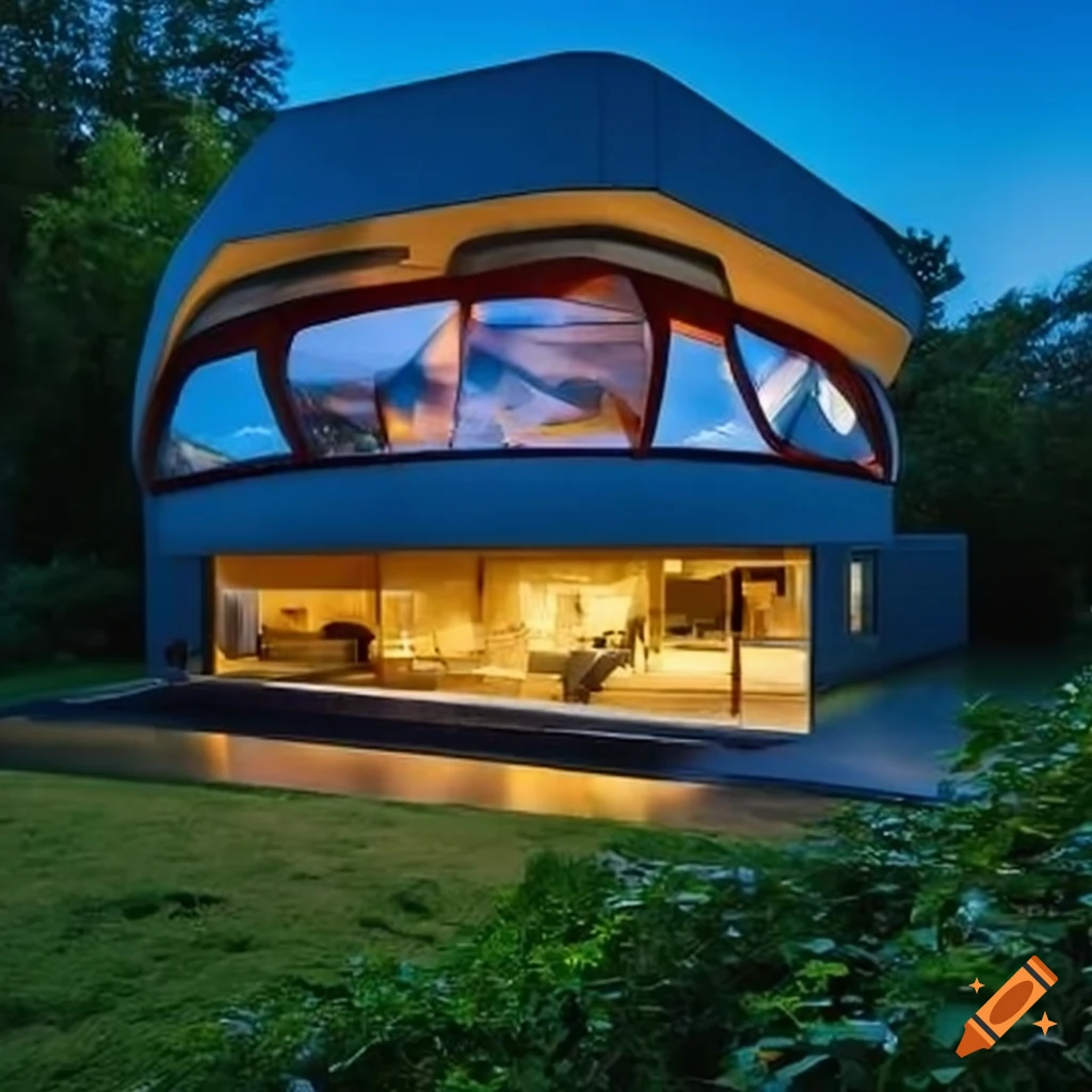 eco-friendly futuristic house