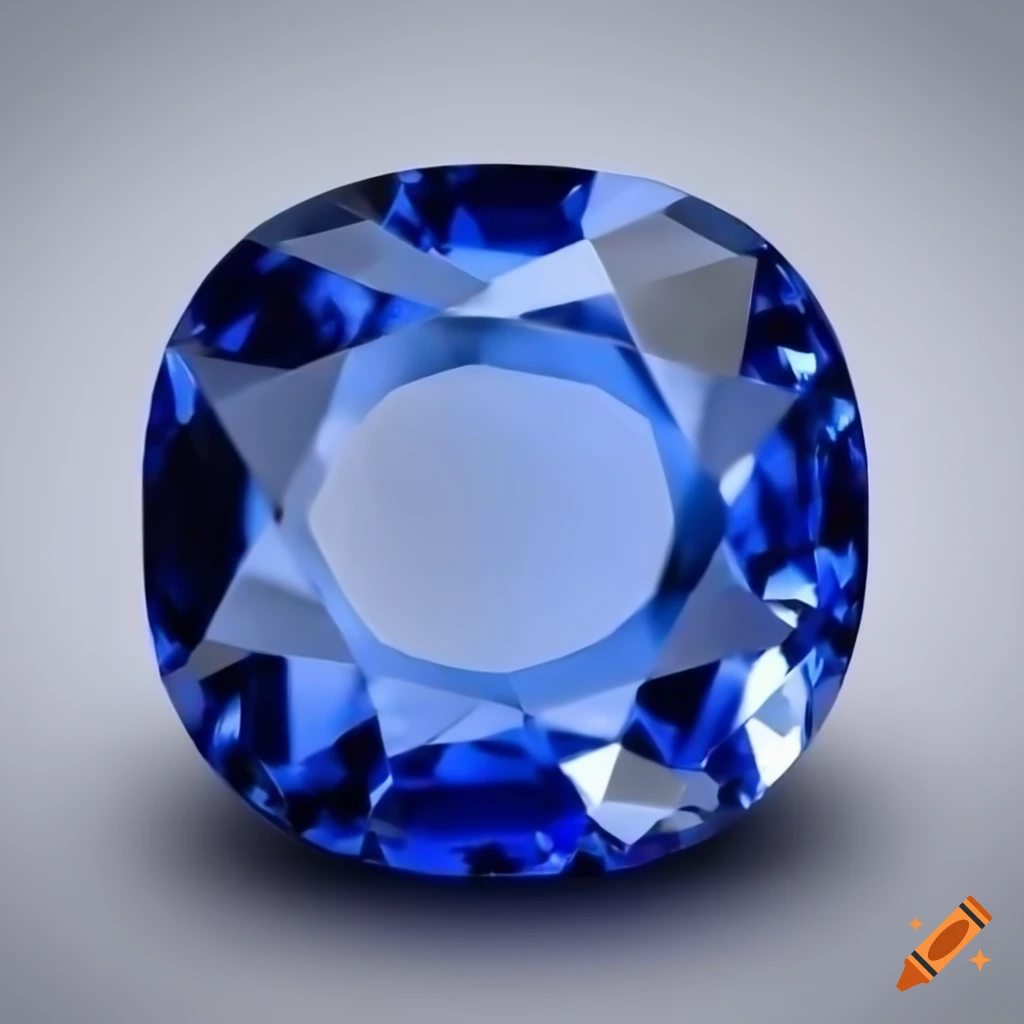 Closeup of a highquality sapphire stone