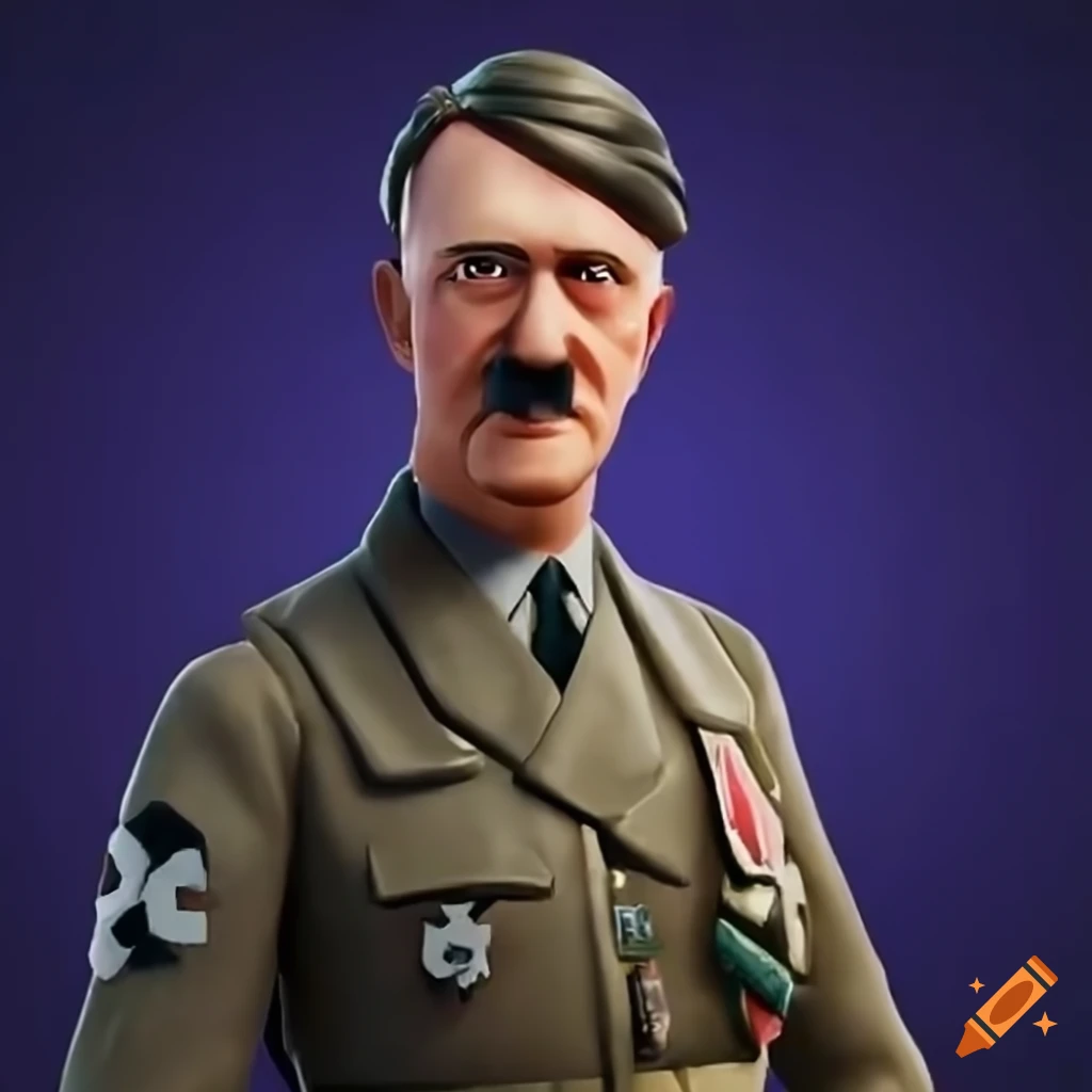 satirical representation of historical figure in Fortnite