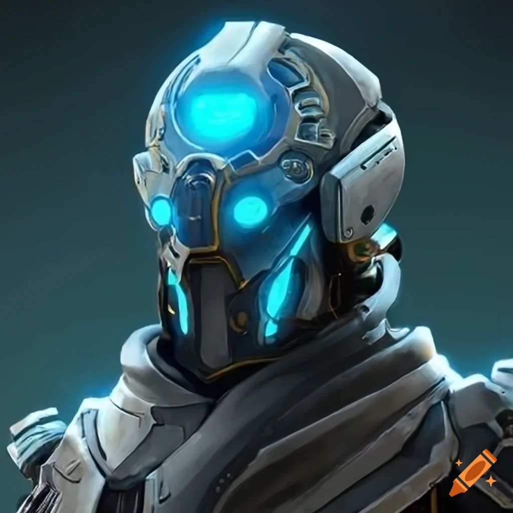 concept art of a futuristic godlike helmet