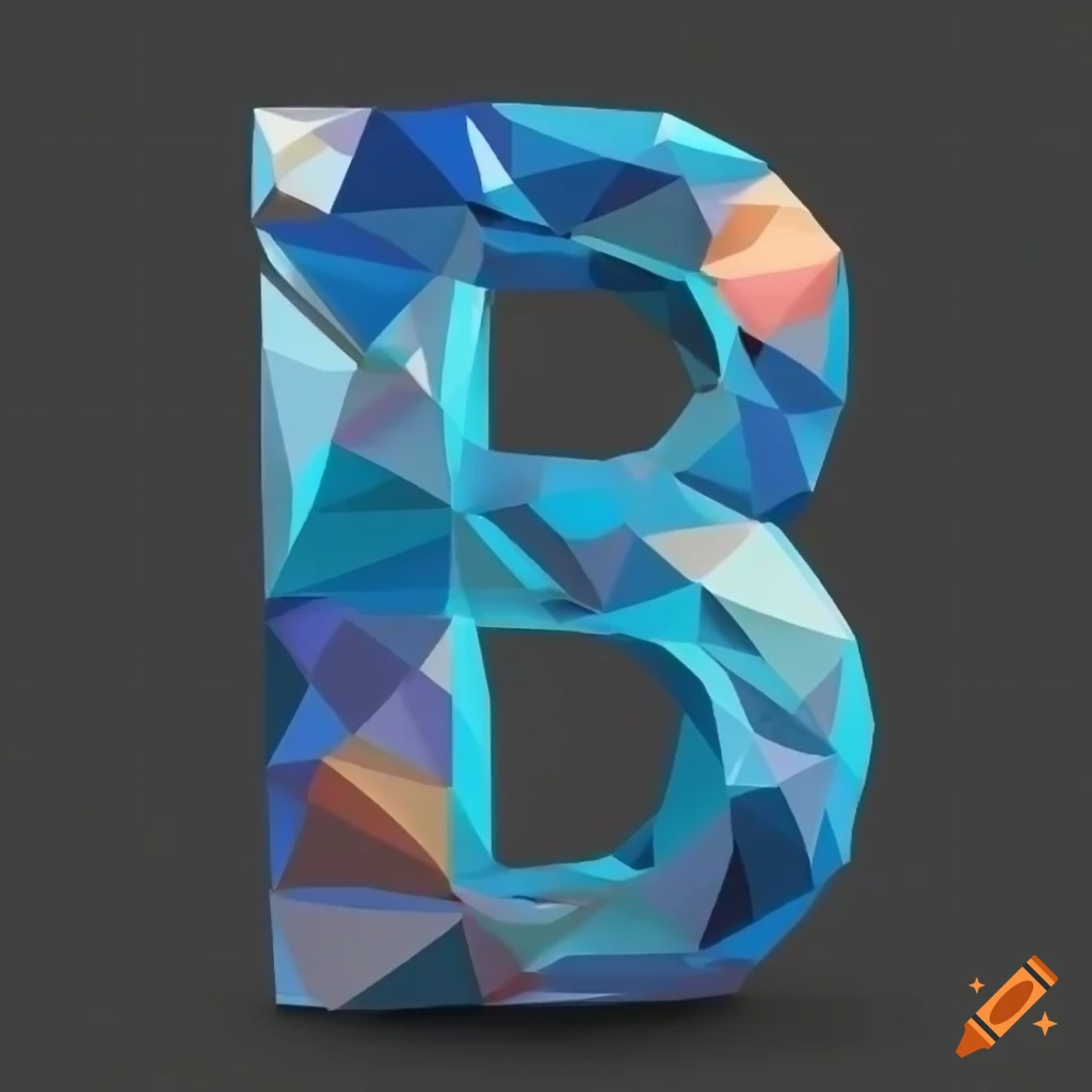 futuristic blue letter 'B' surrounded by planets