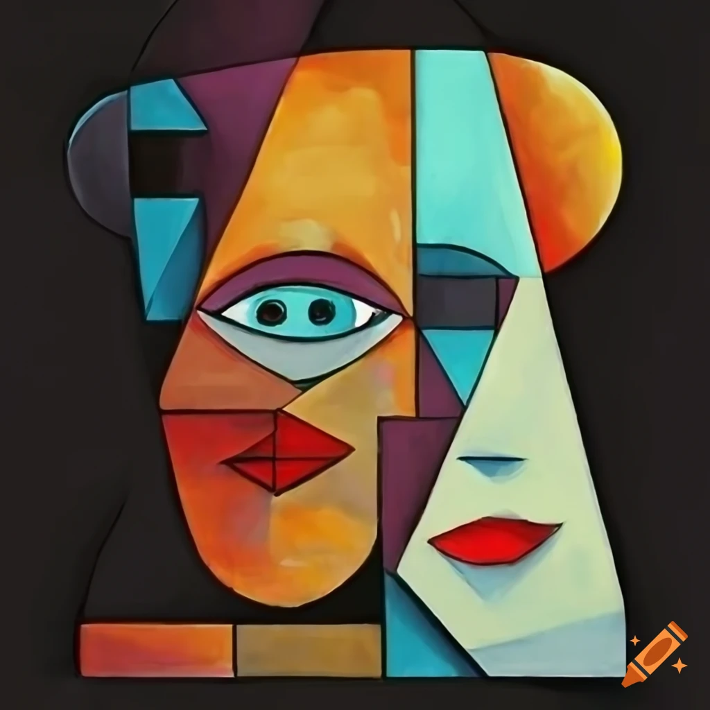 abstract art in the style of cubism