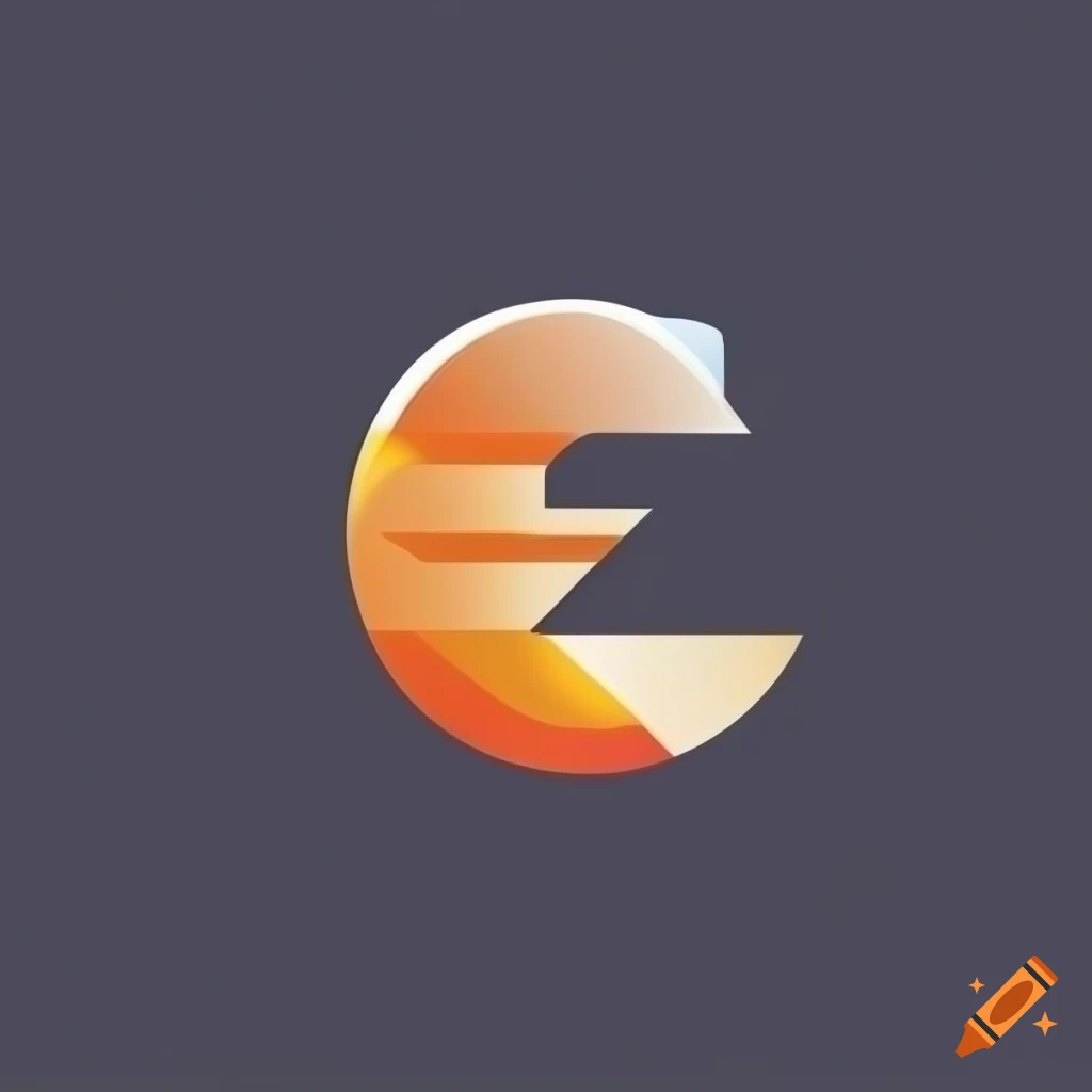 creative logo design with E and arrow symbol