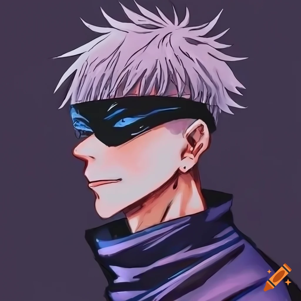 drawing of Gojo Satoru from Jujutsu Kaisen