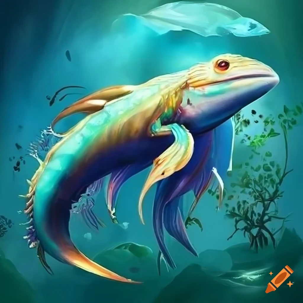 image of an elegant aquatic creature