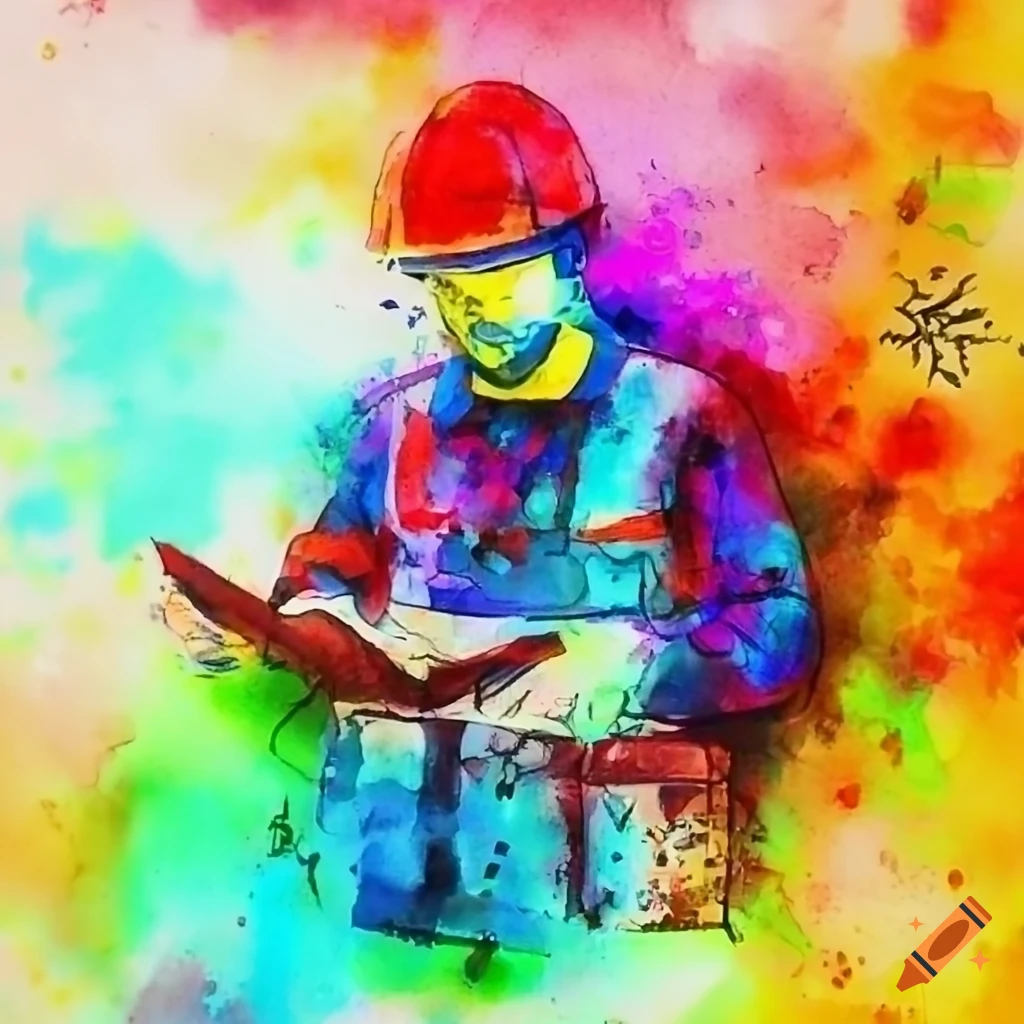 industrial workshop environment with electrical engineer