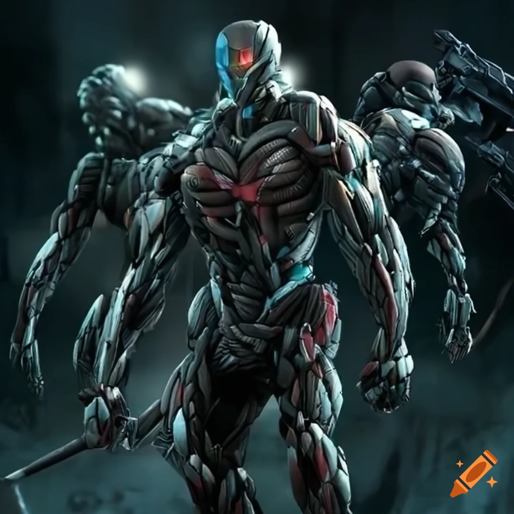 Crysis Nanosuit and Ultron fusion artwork
