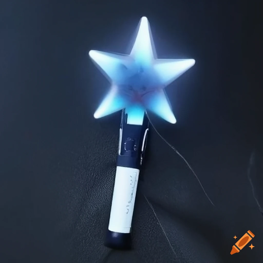 Kpop lightstick with star design