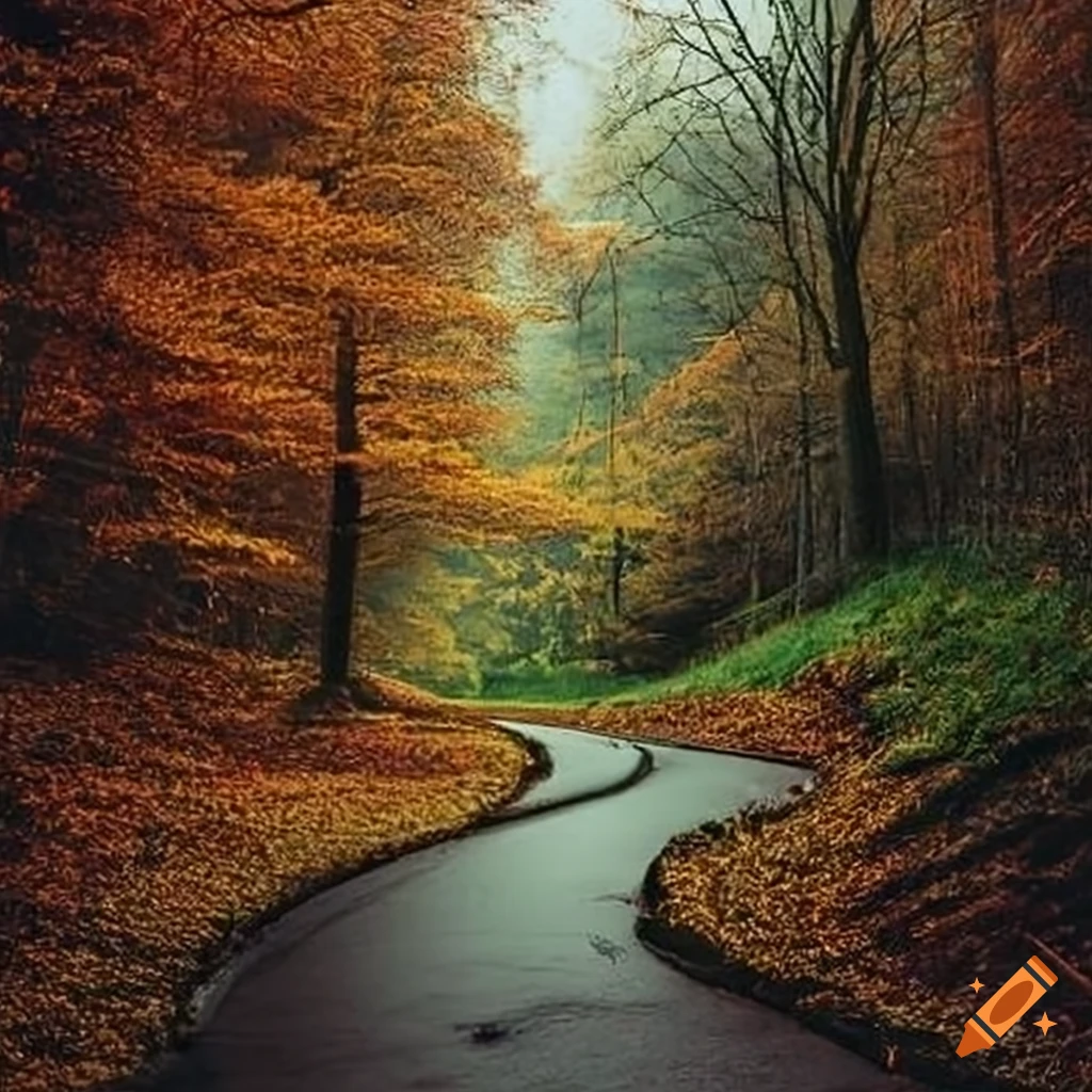 image of winding paths in nature