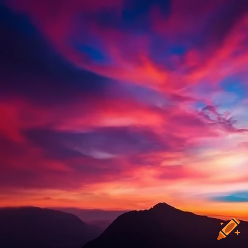 vibrant cloudscape
