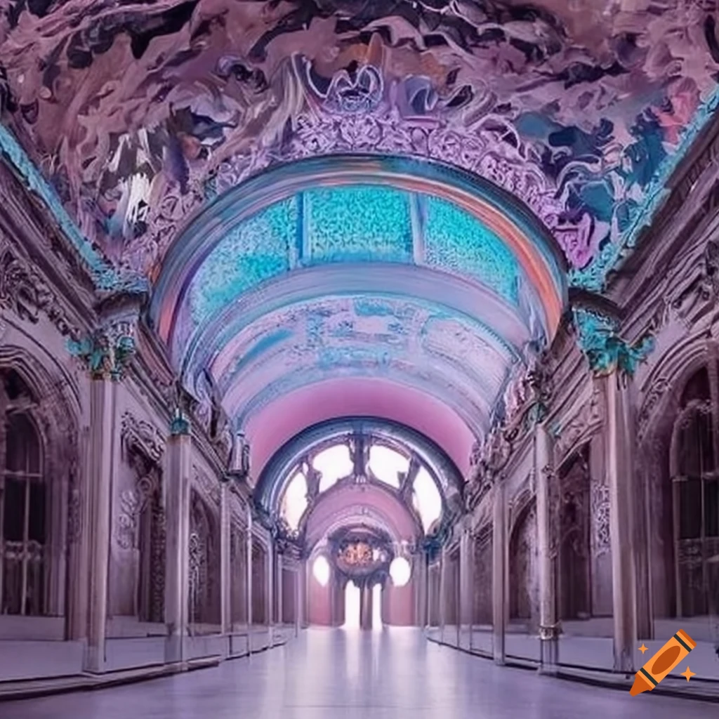 abstract image with dreamy hall