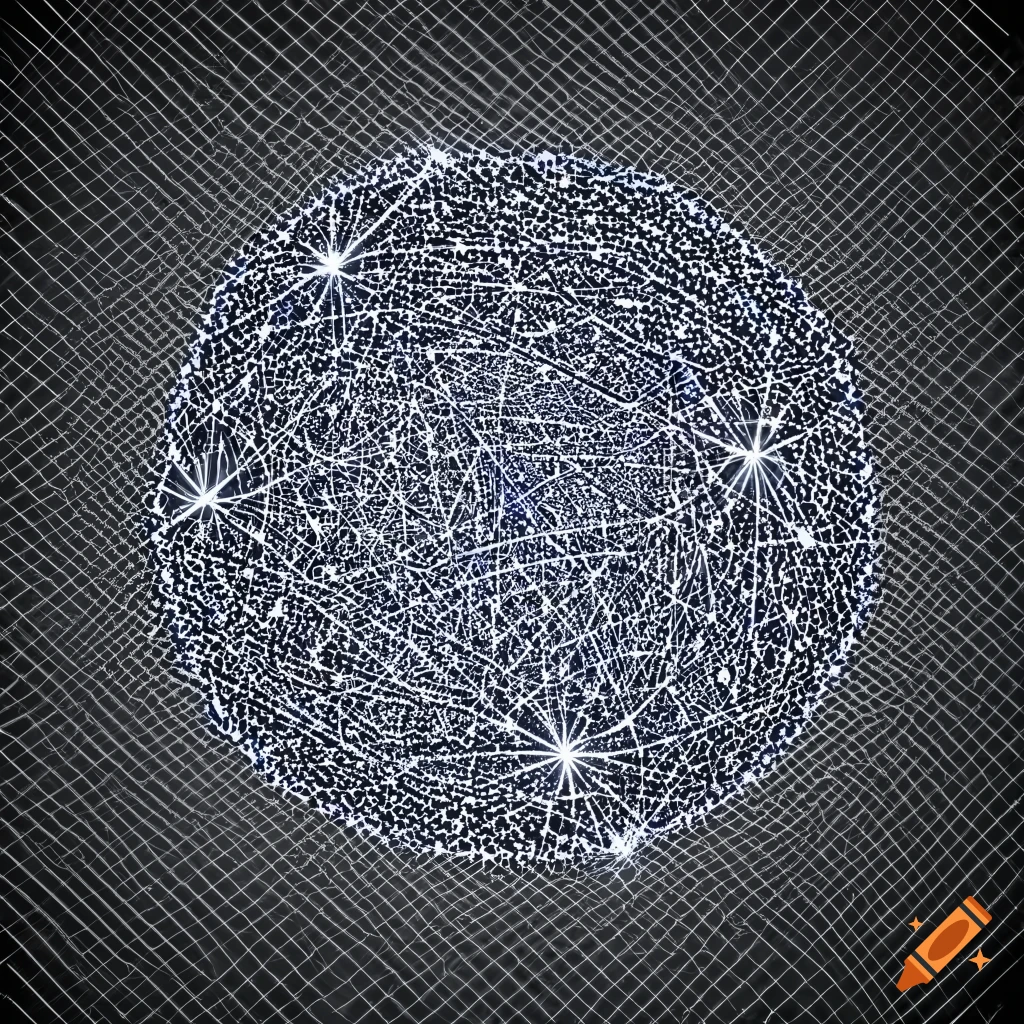 abstract constellation on white background