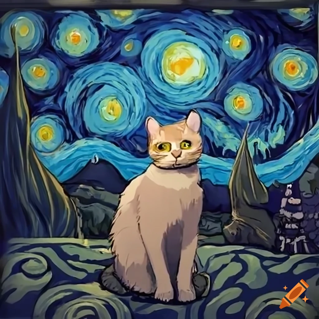 painting-of-a-cat-version-of-the-starry-night-on-craiyon