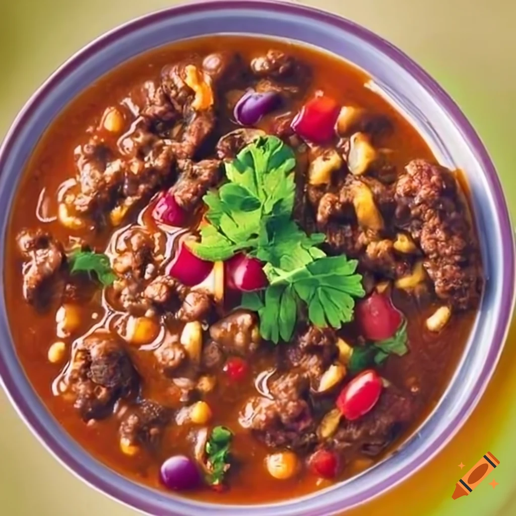 delicious and spicy chili con carne dish