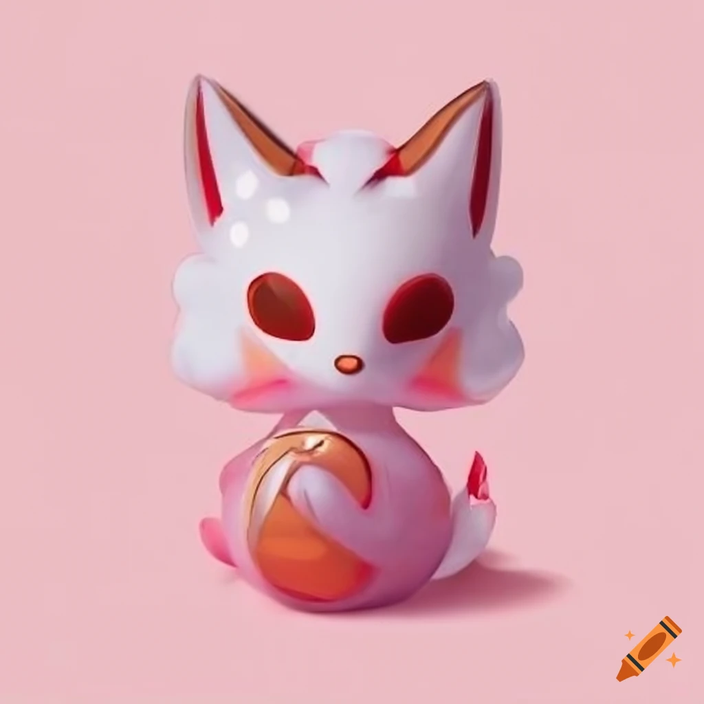 Kawaii game style kitsune jewel
