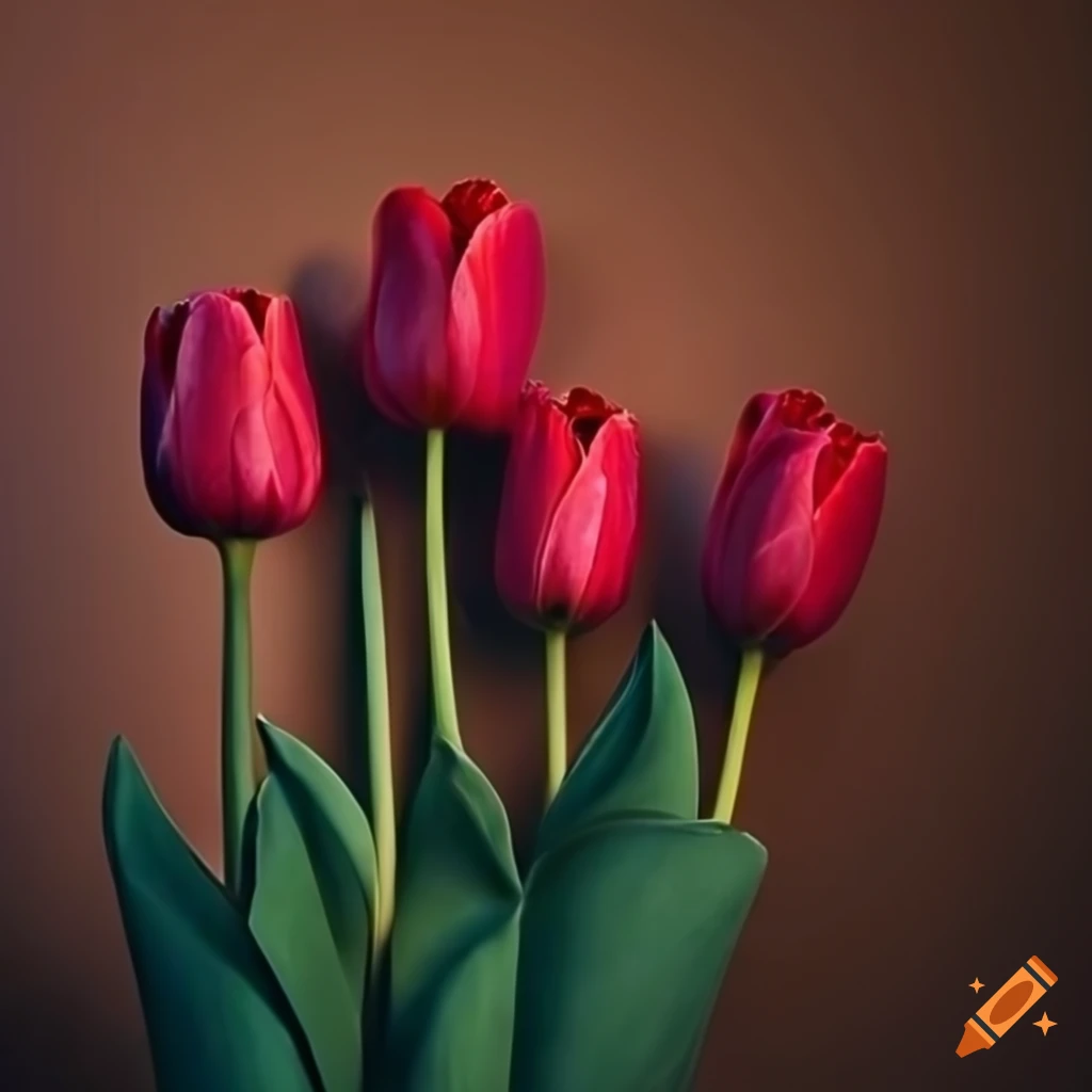hyperrealistic tulip wallpaper for phone
