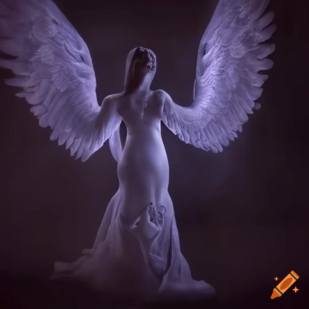 depiction of an angel in mythology