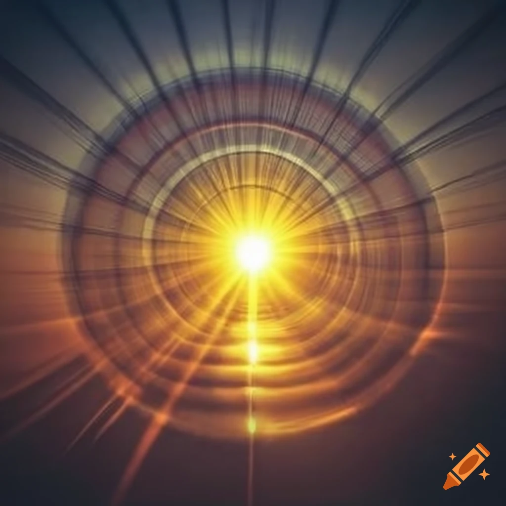 sun with radiant rays