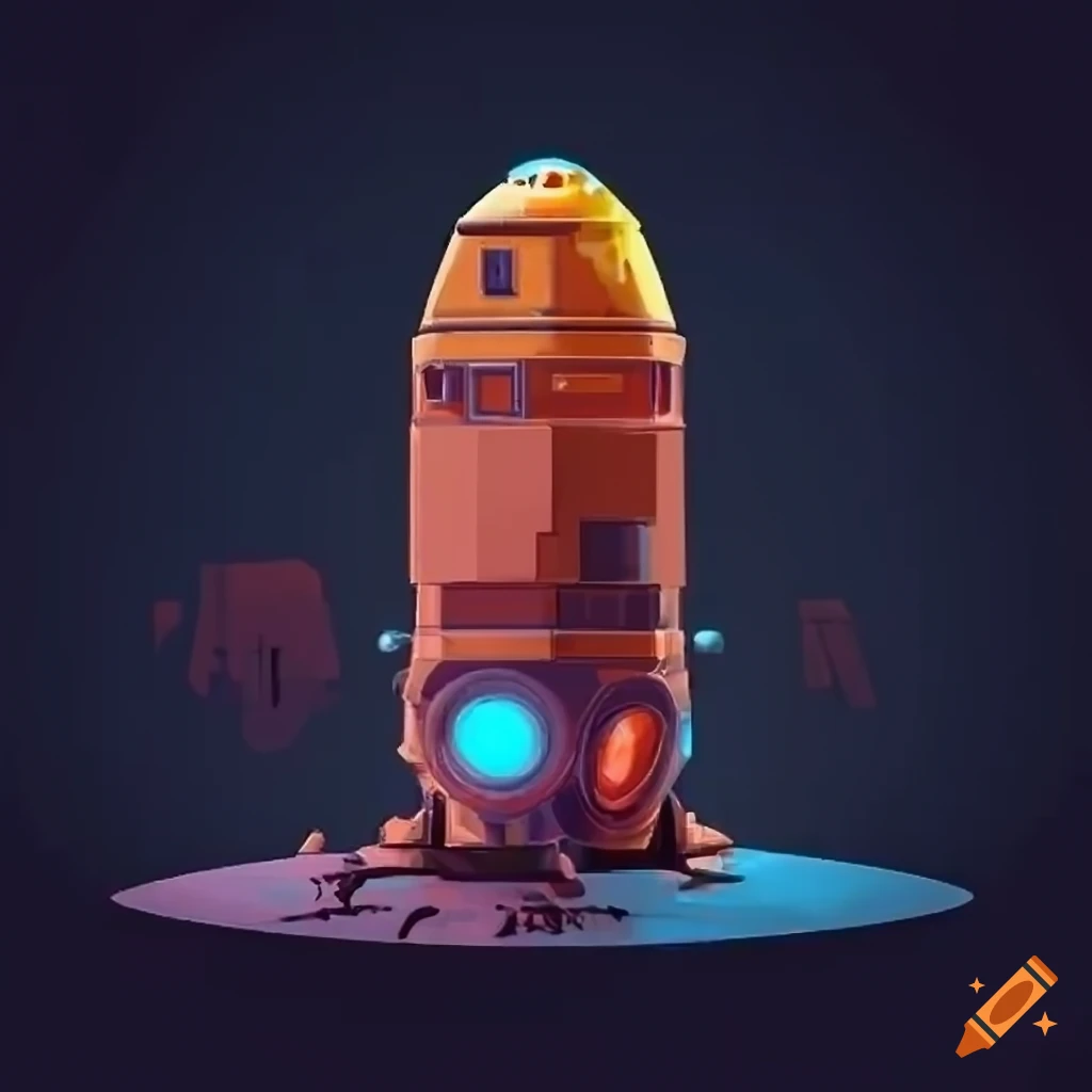 comic style minimalist space artwork